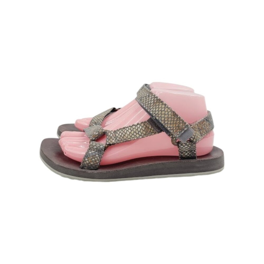 Teva Women's Brown Universal Snake Skin Embossed Sports Sandal Size 8